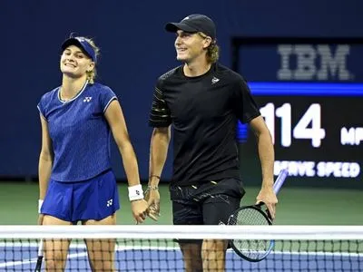Теннисистка Ястремская одержала победу на старте турнира "US Open" в миксте