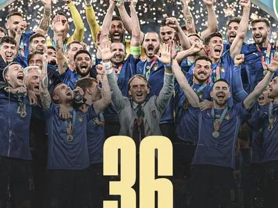 Футбол: збірна Італії встановила світовий рекорд за кількістю матчів без поразок