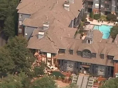 В штате Джорджия в результате взрыва частично обрушился жилой дом