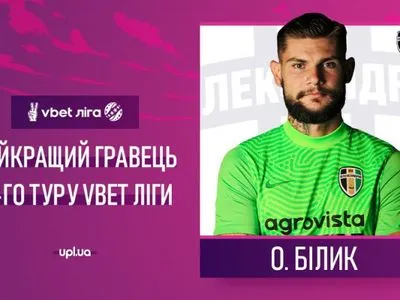 Голкипер "Александрии" получил звание лучшего футболиста тура УПЛ