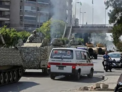 Танки и стрельба во время митингов превратили Бейрут в зону боевых действий