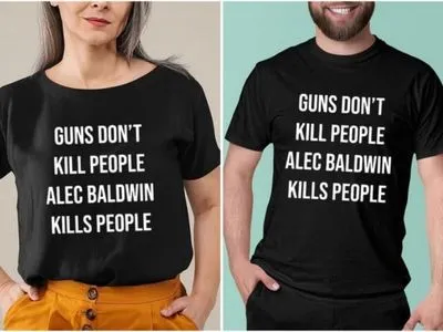 “Зброя не вбиває людей. Алек Болдвін вбиває людей”: син Трампа випустив футболки із насмішкою