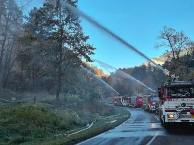 В Австрии уже несколько дней бушует масштабный лесной пожар