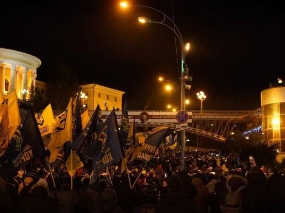 На митинге в центре Киева требовали уволить "пророссийских агентов"