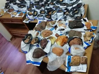 В поезде "Киев-Вена" обнаружили 50 кг янтаря, скрытые под умывальником
