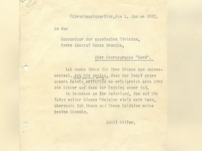 В Испании на аукцион выставили телеграмму Гитлера