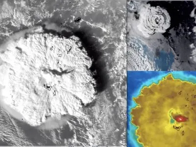 Ударні хвилі від виверження вулкана в Тонзі відчули в Антарктиді та дісталися до України