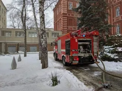 В Харькове горел корпус Национального юридического университета