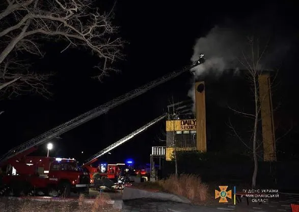 Масштабный пожар: в Николаеве горел ресторан площадью 300 кв м