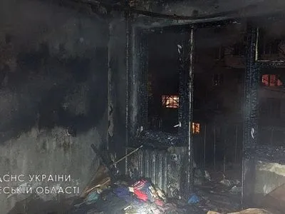 Двое детей госпитализированы в результате пожара в Одессе