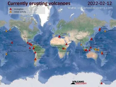 Етна та ще 8 вулканів активізувалися впродовж минулої доби