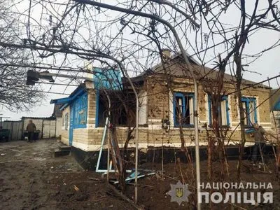 Разрушенные дома и раненый: полиция Донецкой области документирует последствия терактов в 20 населенных пунктах