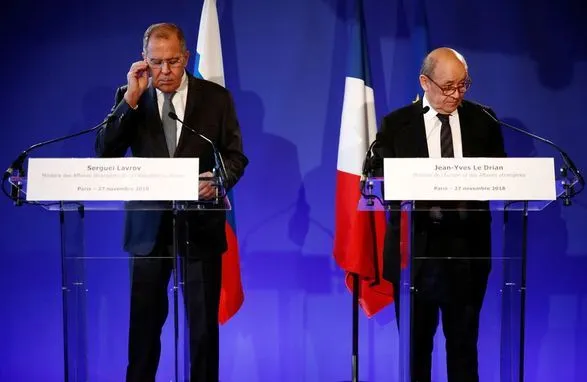 Глави МЗС Франції та Росії зустрінуться у Парижі 25 лютого