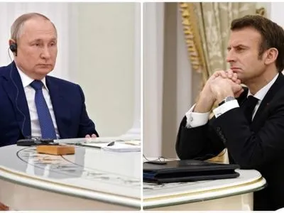 Макрон и Путин провели третий разговор с момента вторжения России в Украину: детали