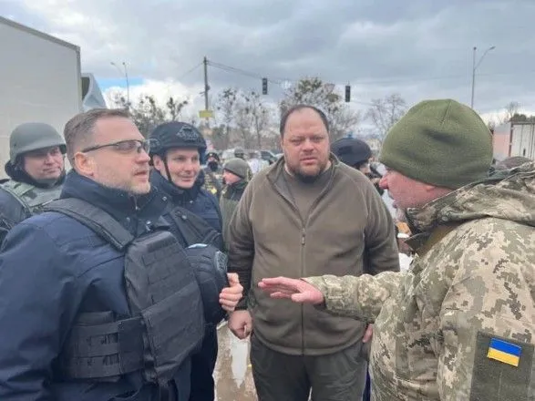 Стефанчук и Монастырский проверили работу блокпостов на въездах-выездах в Киеве