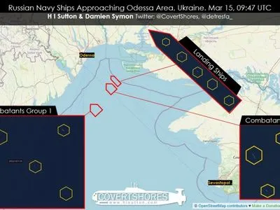 В сторону Одессы направились 14 российских кораблей - СМИ