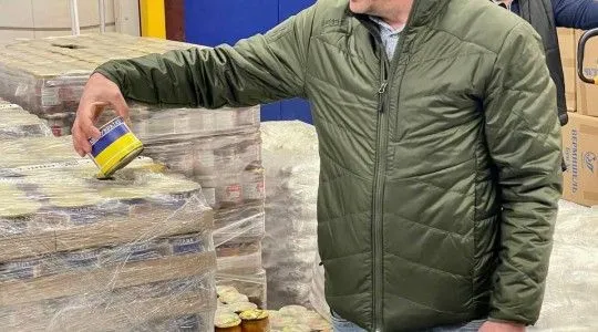 Из Одессы в Киев направлено 20 тонн продовольствия