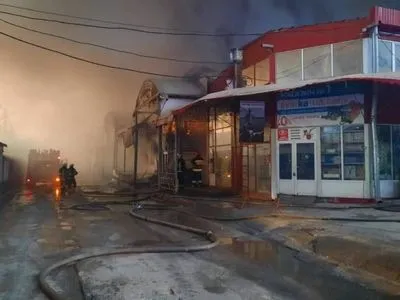 Пожар на рынке "Барабашово" в Харькове локализован - Терехов
