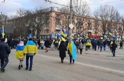 Масові антиросійські мітинги проходять у тимчасово окупованих містах півдня України