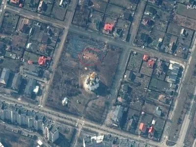 Ознаки першої братської могили в Бучі з’явилися 10 березня: супутникові знімки