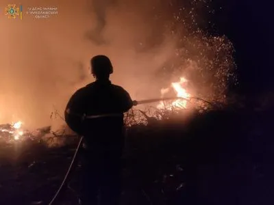 В Николаевской области из-за вражеских обстрелов загорелись зернохранилище, дома и автомобили: есть раненые