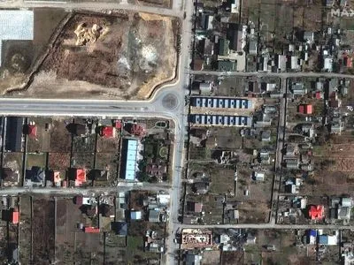 На спутниковых снимках видны тела, которые лежали на улице, когда Буча была под контролем России
