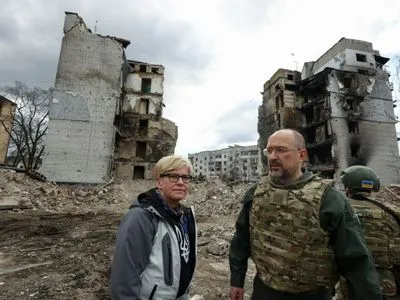 "Последствия оккупации ужасают": премьер-министр Литвы посетила Бородянку