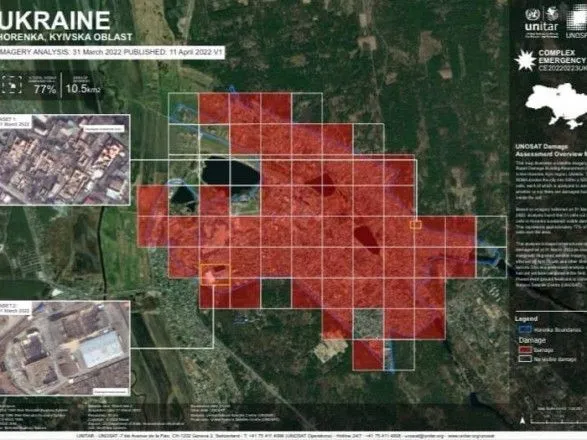 Київська область: російські окупанти зруйнували 77% території села Горенка