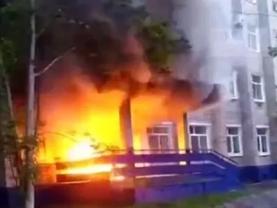 У рф знову палає: підпалили відділок росгвардії