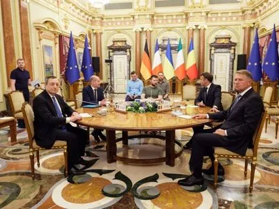 Встреча Зеленского с четырьмя лидерами ЕС завершилась