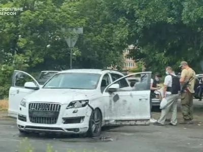 В Херсоне взорвали автомобиль с коллаборантом Соболевым: что известно