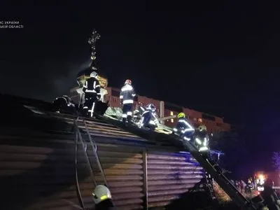 Во Львове возник пожар, горела церковь УПЦ МП