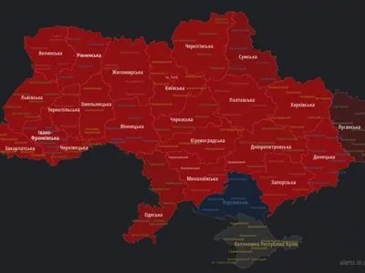 По всій Україні лунають сирени повітряної тривоги