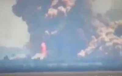 Еще минус один: Генштаб показал видео взрыва вражеского склада боеприпасов