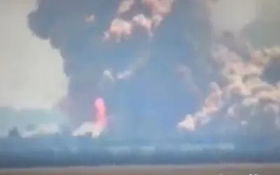 Еще минус один: Генштаб показал видео взрыва вражеского склада боеприпасов