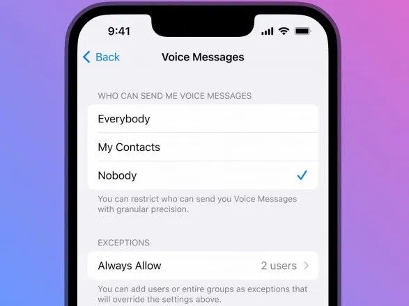 Telegram обновил Premium: теперь можно запретить собеседникам отправлять голосовые сообщения и другие нововведения.