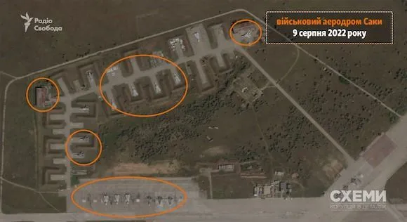 Forbes підрахував, скільки коштують знищені російські літаки на аеродромі «‎Саки»‎ в Криму