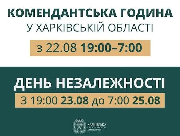 У Харківській області посилюють комендантську годину