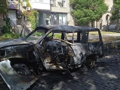 В центре Бердянска взорвался автомобиль "коменданта" бардина - горсовет