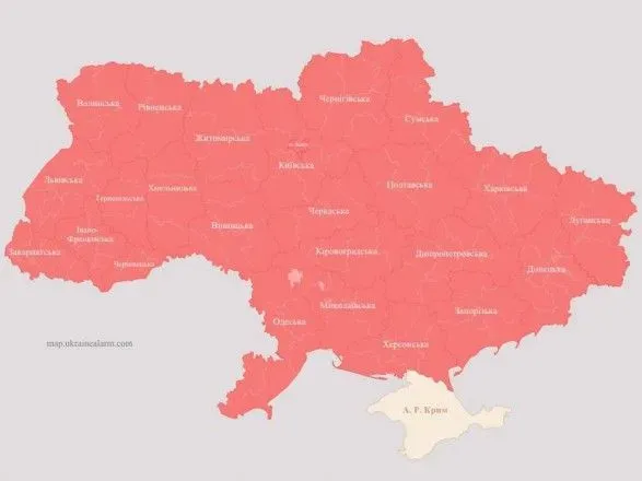 Масштабная воздушная тревога: во всех областях Украины раздаются сирены