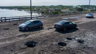 ВСУ уничтожили возведенный мост через Днепр в районе Новой Каховки