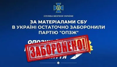 В Україні остаточно заборонили діяльність "ОПЗЖ"