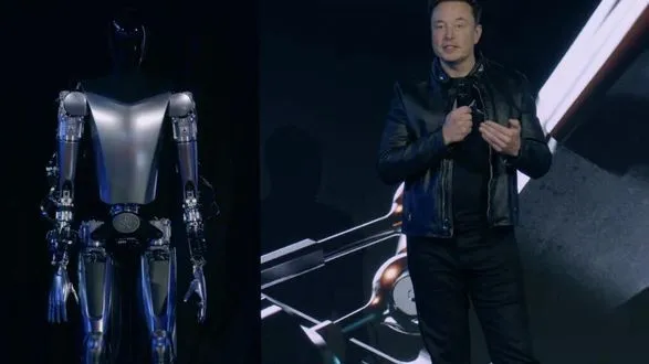 Ілон Маск презентував прототип людиноподібного робота Optimus Unit 1