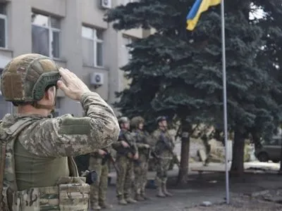 В деоккупированном Лимане подняли украинский флаг