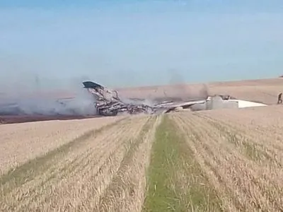 В рф упал военный самолет Су-24