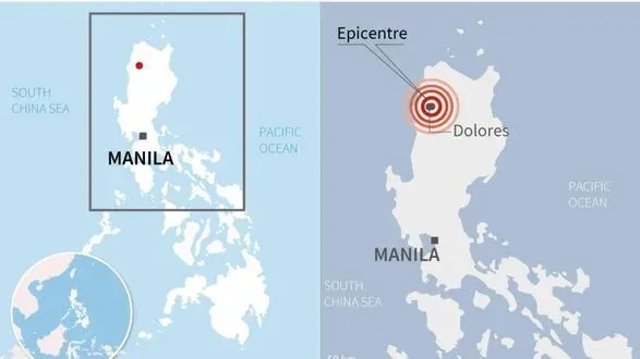 Сильний землетрус магнітудою 6,4 стався на півночі Філіппін - Геологічна служба США