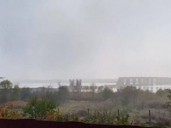 В сети распространяют кадры разрушенного Антоновского моста