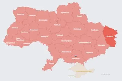 По всей Украине раздается воздушная тревога