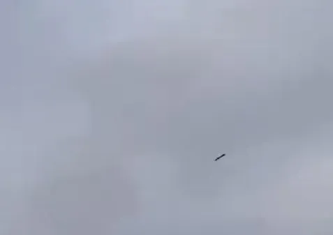 Проліт ракети над одним з районів Київщини: у поліції показали відео