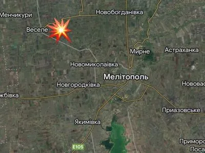 У Мелітопольському районі повідомляють про потужні вибухи
